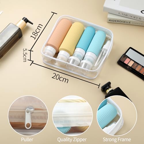 Mrsdry 16 Pack Travel Bottles for Toiletries, Large 6oz Silicone Travel Containers, Leak Proof Refillable Liquid Shampoo And Conditioner Travel Essentials - color: Yellow, size: Large
