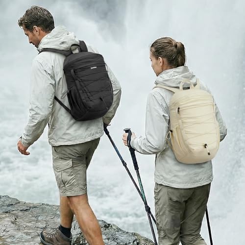 G4Free Hiking Backpack for Women Men 20L Lightweight Travel Backpacks Daypack Outdoor Daily Camping, Beige - color: Beige