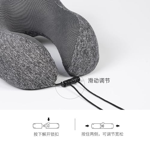 Travel Pillow - Pure Memory Foam Neck Pillow, Comfortable and Breathable Cover, Machine Washable, Airplane Travel kit with 3D Contoured Eye mask, earplugs and Storage Bag