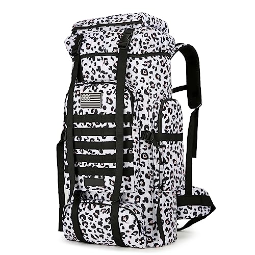 Hiking Backpack for Men 70L/100L Camping Backpack Military Rucksack Molle 3 Days Assault Pack for Climbing | Camping Backpack - color: 70l-leopard