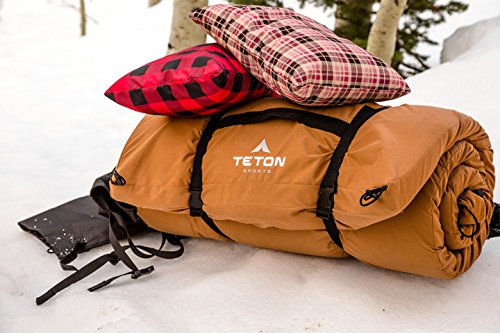 TETON Sports Camp Pillow; Great for Travel, Camping and Backpacking; Washable, Black - color: Black