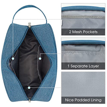 Narwey Travel Toiletry Bag for Women Traveling Dopp Kit Men Travel Bag for Toiletries Cosmetic Bag Makeup Bag Medicine Bag for Traveling (Navy Blue) - color: A-Navy Blue