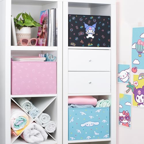 Sanrio Hello Kitty Car Trunk Organizer and Storage Bin - Collapsible Simple Compartment Convenient Heavy Duty, Fold Up for Easy Storage Box, Automotive Seat Cargo Groceries Tools - 12.5L x 12.5W x 9H - style: Organizer Hello Kitty