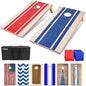 GoSports Portable Cornhole Sets, 8 Styles – Choose 4 x 2 ft or 3 x 2 ft - Boards Include 8 Bean Bags, Travel Case, and Game Rules - style: 4 x 2 ft Wood Design