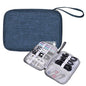 Organizer Case Small Electronic Devices USB Charger Accessories Mouse Phone Cable SD Power Bank Earphone - color: Medium-Deep Blue