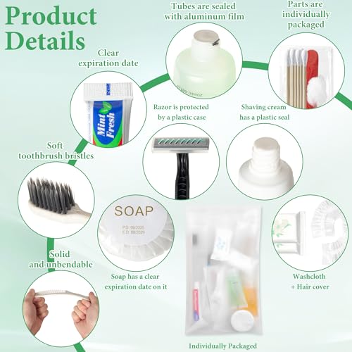 Hygiene Kit Bulk, Individually Packed, The Convenience Kit Bulk Is Fully Equipped And Clean And Hygienic, Convenience Kits Suitable For Hotel, Home, Camping, Travel (30 Sets) - size: 12.8 X 10 X 6.69 Inch