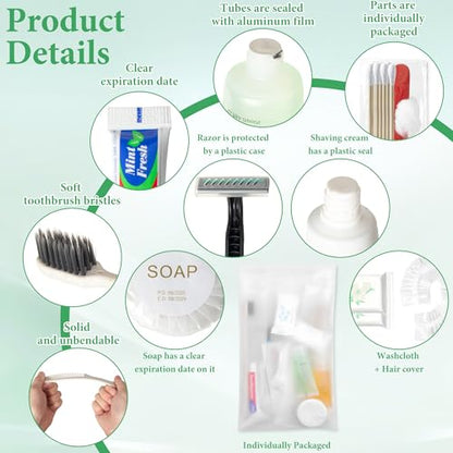 Hygiene Kit Bulk, Individually Packed, The Convenience Kit Bulk Is Fully Equipped And Clean And Hygienic, Convenience Kits Suitable For Hotel, Home, Camping, Travel (30 Sets) - size: 12.8 X 10 X 6.69 Inch