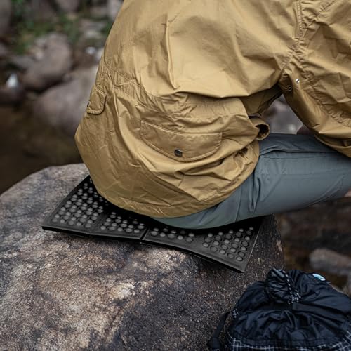 FOCHIER F Stadium Seat Pad, Camping Foam Pad, Foldable Z Stadium Seat Cushion Insulated Sitting Pad for Camping Backpacking Stadium Outdoor Picnic, Hiking, Mountaineering,Bleachers - color: Black 1PC