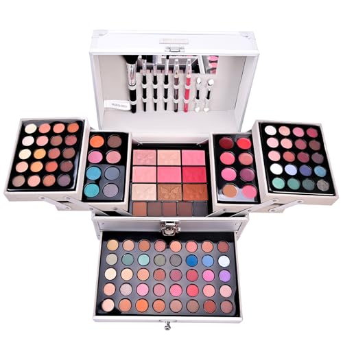 RoseFlower Make up Set All-in-One Professional Makeup Kit Eyeshadow Palette Gift Set Makeup Essential Starter Kit Blush Face Make-up palette Highly Pigmented Cosmetic Bundle
