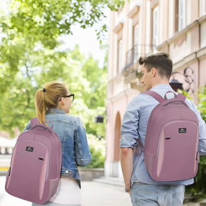 MATEIN Personal Item Backpack 18 * 14 * 8, Underseat 15.6 inch Travel Laptop Backpack for Women, Sturdy Water Resistant Slim Daypack College Computer Bag Gift, Dark Purple - color: Dark Purple, size: 15.6 Inch