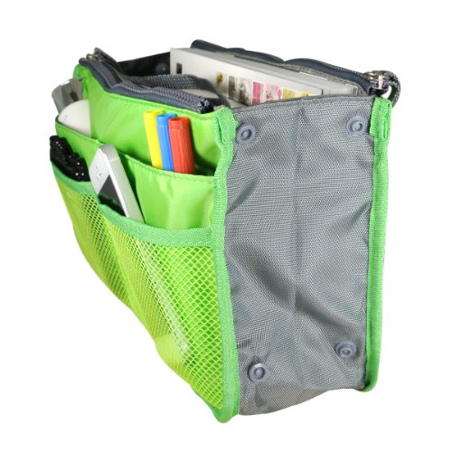 Wrapables® Unisex Bag Insert Organizer, Travel Bag Organizer - Green - color: Green
