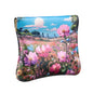 Travelambo Leather Squeeze Coin Purse Pouch Change Holder For Men & Women - color: Boho Floral