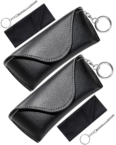 RayLove Glasses Case Hard Shell, Portable Sunglasses case Travel Protection Glasses Case, Reading Glasses Case for Women Men - color: Black Black