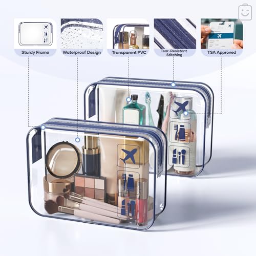 Veken 11-Pack Compression Packing Cubes for Travel Essentials,Compressible Expandable Large Luggage Suitcase Organizer Bags for Clothing,Durable Space Saver Bags with Toiletry Bags(Dark Blue Floral) - color: Dark Blue Floral, size: 11 set