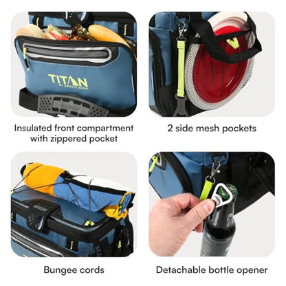 Titan by Arctic Zone Deep Freeze Cooler - Zipperless Hardbody Cooler - Deep Freeze Insulation, HardBody Liner, and SmartShelf - color: Marine Blue, size: 30 Can