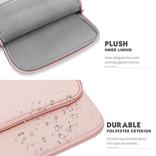 MoKo 9-11 Inch Tablet Sleeve Bag Carrying Case with Storage Pockets Fits New 11-inch iPad Air M4 2026/iPad Pro M5, iPad Pro/A16 11, iPad Air 5/4th 10.9, iPad 9/8th 10.2, Tab S8/S9 11, Pink - color: Pink, size: 9-11 Inch