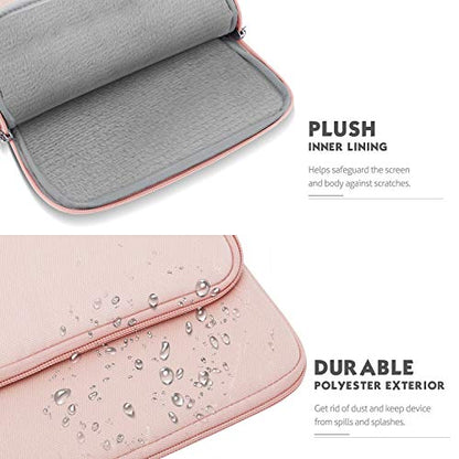 MoKo 9-11 Inch Tablet Sleeve Bag Carrying Case with Storage Pockets Fits New 11-inch iPad Air M4 2026/iPad Pro M5, iPad Pro/A16 11, iPad Air 5/4th 10.9, iPad 9/8th 10.2, Tab S8/S9 11, Pink - color: Pink, size: 9-11 Inch