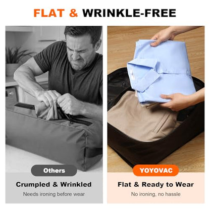 43L Max Capacity Vacuum Compression Bag with Wireless Pump - Space Saver Bag for Travel Luggage, No Checked Baggage, IP68, Reusable, Fits 20/24/28 Inch Suitcases (No Tracker) - color: 1PC+Pump (No Tracker)