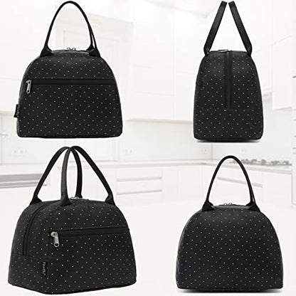 FlowFly Insulated Lunch Cooler Bag - Tote Bag Organizer for Women/Men, Dot - color: Dot