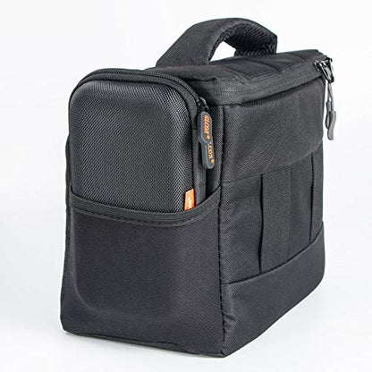 External Hard Drive Case - GLCON Shockproof EVA Carrying Case for WD My Passport Element Seagate Expansion Backup Toshiba 1TB 2TB 4TB - High Protection Portable Travel Electronic Power Bank Bag - color: Black