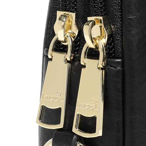 Haytijoe Small Anti Theft Crossbody Bag for Women Faux Leather Lightweight Sling Bags RFID Blocking Fanny Pack for Travel - color: True Black