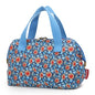 Makeup Bag Cosmetic Bag For Women Girl Travel Makeup Bag Toilet Bag Zipper Organizer Bag Waterproof - color: Cotton blue sunflower