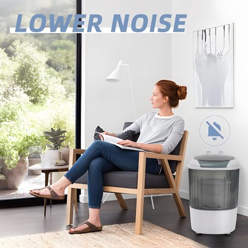 Elevon Mini Spin Dryer Portable Washing Machine, Compact Laundry for Home, Apartment, RV, Gray - style: Mini, Gray