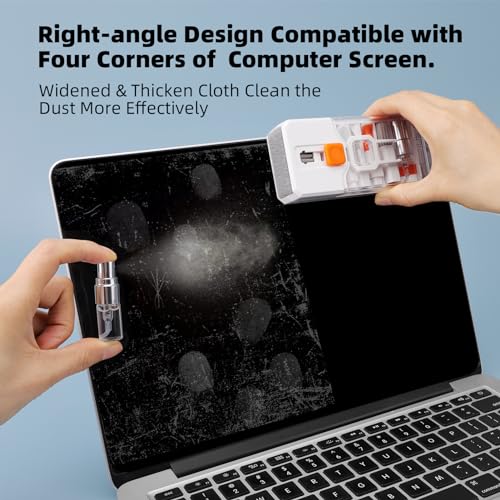 2 Pack Keyboard Cleaner Laptop Cleaning Kit, Computer Screen Cleaning Brush Tool x2, Multi-Function PC Electronic Cleaner Kit Spray x2 for iPad iPhone, Earbuds, Camera Monitor, All-in-one with Patent - color: Multi