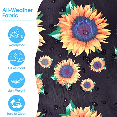 Becokan Beach Bags for Women Large Beach Tote Bag with Zipper Pockets Beach Bag Waterproof Sandproof Travel Nurse Tote Bag - color: Sunflowers