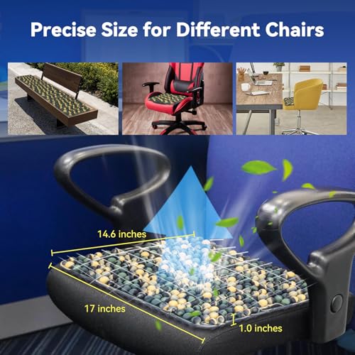Seat Cushion for Long Sitting Hours on Office & Home Chair, with 3D Non-Slip for Office Chair Cushions, Car Seats, Airplane Seat, Wheelchair, Desk Chair,Cushion Lab, Long Trips (Green) - color: Green