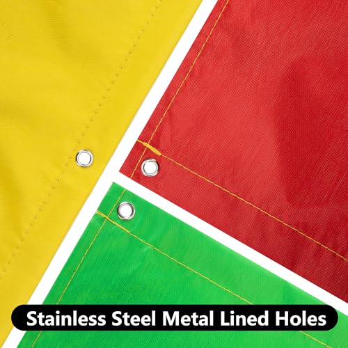 Alpurple Swing Set Replacement Tarp- 52" x 90" Kids Playground Roof Canopy, Replacement Sunshade Waterproof Trap Cover for Children Outdoor Sunproof (Green Yellow Red) - color: Green Yellow Red