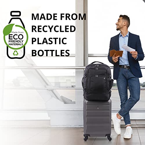 Aerolite 17x13x8” Jetblue Airlines Maximum Size Backpack Eco-Friendly Cabin Luggage Approved Travel Carry On Holdall Lightweight Shoulder Bag Flight Rucksack with YKK Zippers 5 Year Warranty - size: 17x13x8" JetBlue