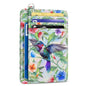 Yonlevres Credit Card Holder Slim Wallet, Hummingbird RFID Wallet Women Front Pocket Small Card Holder, Travel Funny Cute Thin Card Case ID Window PU Leather RFID Blocking Card Organizer Gifts Girls - color: Hummingbird