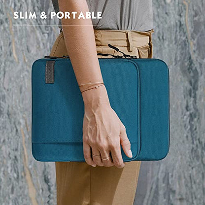 MoKo 9-11 Inch Tablet Sleeve Bag Carrying Case with Storage Pockets Fits New 11-inch iPad Air M4 2026/iPad Pro M5, iPad Pro/A16 11, iPad Air 5/4th 10.9, iPad 9/8th 10.2, Tab S8/S9 11,Peacock Blue - color: Peacock Blue, size: 9-11 Inch