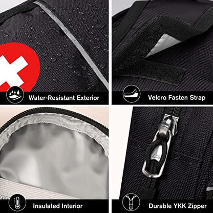 SITHON Insulated Medicine Carrying Case Bag - Small Travel Medication Organizer Emergency Medical Pouch Holds Auvi Q, Nasal Spray, Allergy Meds, Asthma Inhaler Case, Black - color: *Black