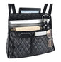 AICEL Car Handbag Purse Holder Between Seats, Auto Seat Leather Organizer Pocket, Front Seat Bag Box Storage for Cell Phone Document, Backseat Barrier for Kids Pet, Fits for Most Vehicles