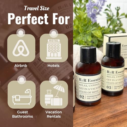20 Display Ready Boxed Amenity Kits with Premium Hotel Toiletry Essentials - 1.5 oz Shampoo, Conditioner, Shower Gel, Lotion, 1.2 oz Guest Soap & 2 Makeup Remover Wipes - Air bnb & Vacation Rentals - style: 20 Sets (Boxed/Display Ready)