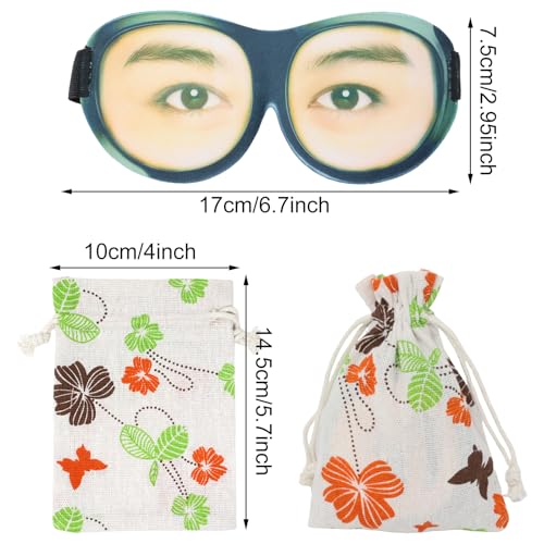 Honbay 3D Funny Eyeshade Soft Sleep Eye Mask with Adjustable Head Strap for Travel, Game, Party, Rest, Sleeping (Girl) - style: Girl