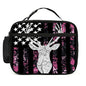 Camo Deer Lunch Bag Insulated Reusable Lunch Box Cooler Thermal Tote Bag For Teenage Boys Girls School Beach - color: Camo Deer