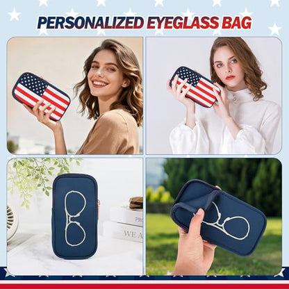 KKP Double Eyeglass Case | Sunglasses Cases with 2 Compartments - color: Multicolored