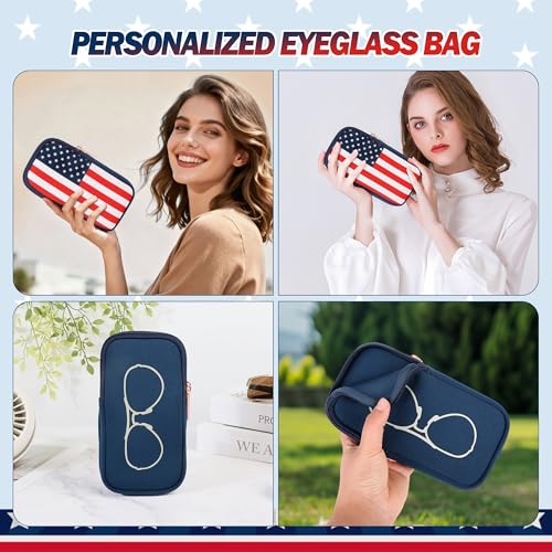 KKP Double Eyeglass Case | Sunglasses Cases with 2 Compartments - color: Multicolored