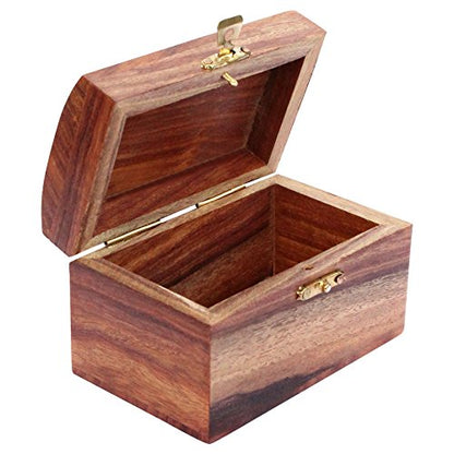 ITOS365 Handmade Wooden Jewelry Box for Women Jewel Organizer Moon and Stars