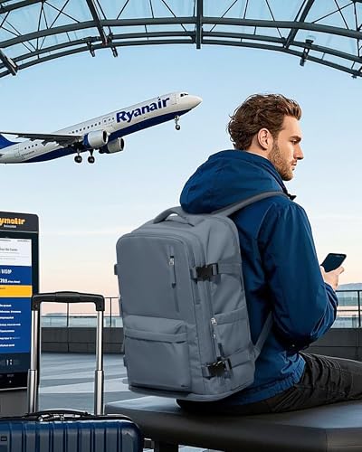 VGCUB Large Travel Backpack Bag for Women Men,Carry on Backpack,17 Inch Laptop Business Work Waterproof Backpack with Laptop Compartment,Person Item Flight Approved,Mochila de Viaje,Royal Blue - color: Royal Blue, style: Large