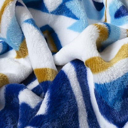 Carstens, Inc. Travel Blanket, Premium Compact 2-in-1 Airplane Blanket/Pillow, Open Sky Blue Aztec - color: Open Sky Blue Aztec