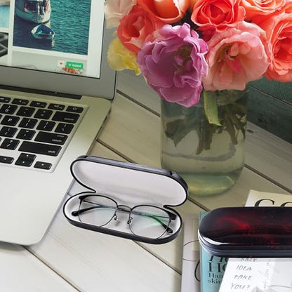 FEIQIAO Hard Shell Glasses Case, Men's And Women's Portable Travel Eyeglass Case - color: A-redness