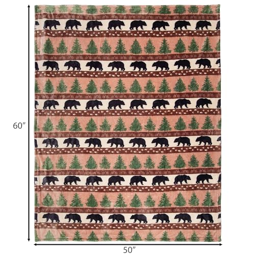 Carstens, Inc. Travel Blanket, Premium Compact 2-in-1 Airplane Blanket/Pillow, Prints & Pinecones - color: Prints & Pinecones