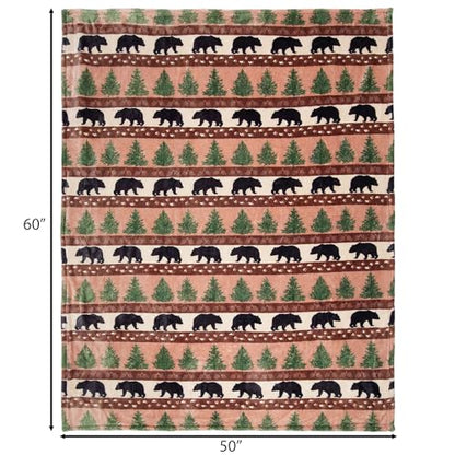 Carstens, Inc. Travel Blanket, Premium Compact 2-in-1 Airplane Blanket/Pillow, Prints & Pinecones - color: Prints & Pinecones