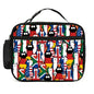 Cat Flag Lunch Bag Insulated Reusable Lunch Box Cooler Thermal Tote Bag For Teenage Boys Girls School Beach - color: Cat Flag