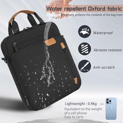 9-11 Inch Tablet Sleeve Bag, Padded Protective Travel Carrying Case for iPad A16 2025, iPad Air M4 11-inch 2026 M3 M2, iPad Pro M5/M4 11 inch, iPad 10/9/8/7th, Galaxy Tab A9+/S9/S8 11" | with shoulder Strap - color: Black, size: 9-11 Inch