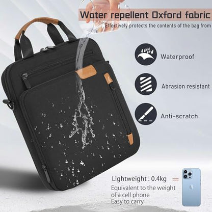 9-11 Inch Tablet Sleeve Bag, Padded Protective Travel Carrying Case for iPad A16 2025, iPad Air M4 11-inch 2026 M3 M2, iPad Pro M5/M4 11 inch, iPad 10/9/8/7th, Galaxy Tab A9+/S9/S8 11" | with shoulder Strap - color: Black, size: 9-11 Inch